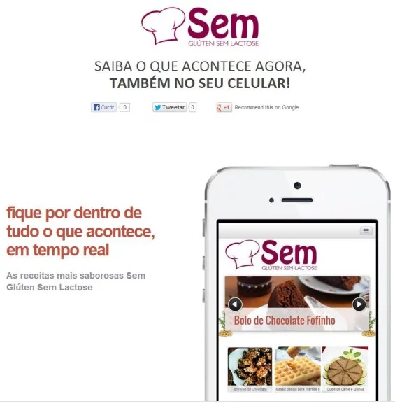 site no celular