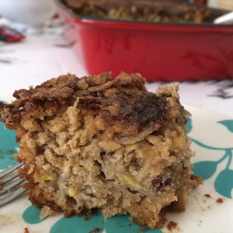 Bolo de Banana com Açúcar Mascavo Sem Glúten Sem Lactose