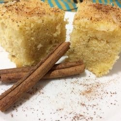 Bolo de Fubá com Coco sem glúten sem lactose